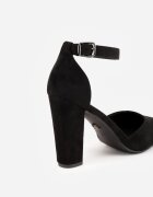 vices Pantofi stiletto negri cu toc cu baretă în jurul gleznei Izaditia