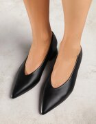 vices Pantofi stiletto negri cu toc cu branț din piele naturală Vikirasse