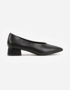 vices Pantofi stiletto negri cu toc cu branț din piele naturală Vikirasse