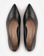 vices Pantofi stiletto negri cu toc cu branț din piele naturală Vikirasse