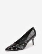 vices Pantofi stiletto Negri cu Toc Cui cu Branț din Piele și Capse Rilenna