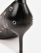 vices Pantofi stiletto Negri cu Toc Cui cu Branț din Piele și Capse Rilenna
