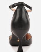 vices Pantofi stiletto Negri cu toc cui cu Fundă și Zirconii Atelissa