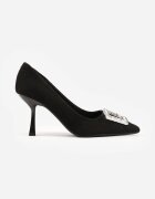 vices Pantofi stiletto Negri cu Zirconii Decorative Labrinae