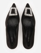 vices Pantofi stiletto Negri cu Zirconii Decorative Labrinae