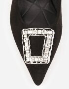 vices Pantofi stiletto Negri cu Zirconii Decorative Labrinae