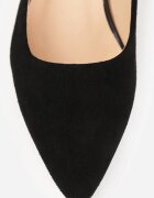 vices Pantofi stiletto negri din piele cu toc Delmavere