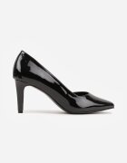 vices Pantofi stiletto negri în stil elegant cu branț din piele Lerichella