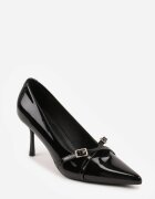 vices Pantofi stiletto Negri Lăcuiți Decorați cu barete cu catarame Tameliae