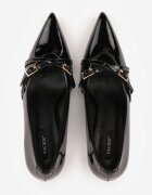 vices Pantofi stiletto Negri Lăcuiți Decorați cu barete cu catarame Tameliae