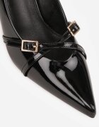 vices Pantofi stiletto Negri Lăcuiți Decorați cu barete cu catarame Tameliae