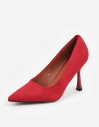 vices Pantofi stiletto Roșii cu branț din piele Afurriva