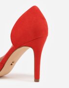 vices Pantofi stiletto Roșii cu Branț din Piele și Decupaj Lateral Olialira