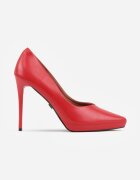 vices Pantofi stiletto Roșii cu Platformă cu Branț din Piele Racca