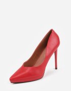 vices Pantofi stiletto Roșii cu Platformă cu Branț din Piele Racca