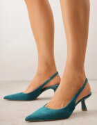vices Pantofi stiletto Verzi cu călcâiul descoperit cu toc kitten Anatema