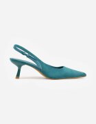 vices Pantofi stiletto Verzi cu călcâiul descoperit cu toc kitten Anatema