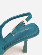 vices Pantofi stiletto Verzi din imitație de piele întoarsă cu călcâiul descoperit și cu cataramă alungită Natterea