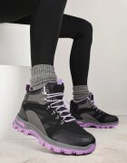 vices Pantofi Trekking Trappers Negru-Mov Decorați cu Cusături Narrive