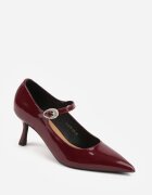 vices Pantofi visinii cu toc stiletto cu baretă decorativă Romilira