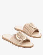 vices Papuci Bej cu Ornament Geometric Arrisaria