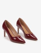 vices Pompe Bordo cu toc stiletto în stil elegant cu branț din piele Lerichella