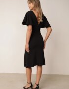 vices Rochie ajustată cu fronții modelatori și decolteu petrecut Phikena Neagră