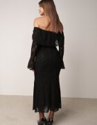 vices Rochie ajustată tip hispană din dantelă Senata Neagră