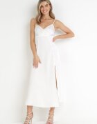 vices Rochie Albă Maxi cu bretele cu decolteu adânc Issabelle