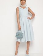 vices Rochie Albastră Clasică Evazată Tolissela