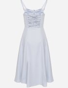 vices Rochie Albastră Cloș Tip corset Decorată Cu șiret Ralethea