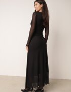 vices Rochie asortată cu croială decorată cu fronșaj Brisun Neagră