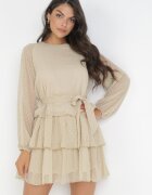vices Rochie bej Roseflash