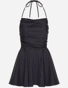 vices Rochie bleumarin cu dungi cu decolteu pătrat Fenarose