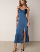vices Rochie Bleumarin Maxi cu Bretele cu Decolteu Adânc Issabelle