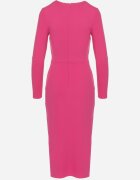 vices Rochie Cambrată Fucsia cu încrețituri și perle Adorre