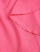 vices Rochie Cloche Fucsia Decorată Cu Volane Emilienne