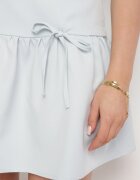 vices Rochie Cloș Albastră Fără Mâneci Cu Talie Josă și Fundițe Folinesa