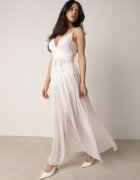 vices Rochie Cloș Maxi cu bretele Albă cu chiloți Girma