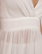 vices Rochie Cloș Maxi cu bretele Albă cu chiloți Girma