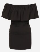 vices Rochie De Cocktail Neagră Mulată Stil Spaniol Awilisa