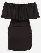 vices Rochie De Cocktail Neagră Mulată Stil Spaniol Awilisa