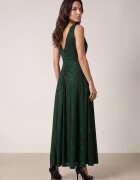 vices Rochie de seară cu sclipici și decolteu petrecut Aconivea Verde