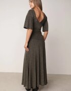 vices Rochie de seară plisată din țesătură cu sclipici Arollea Aurie