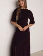 vices Rochie de seară plisată din țesătură cu sclipici Arollea Mov