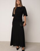 vices Rochie de seară plisată din țesătură cu sclipici Arollea Neagră