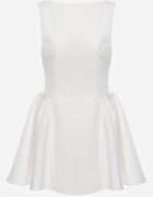 vices Rochie elegantă cu croială evazată fără mâneci Eupene Albă