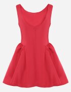 vices Rochie elegantă cu croială evazată fără mâneci Eupene Roșie