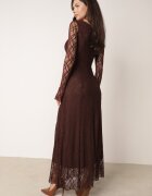 vices Rochie Elegantă cu Dantelă și Decolteu Adânc la Spate Wiki Maro