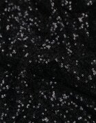 vices Rochie elegantă cu paiete și mâneci fluture Vialette Neagră